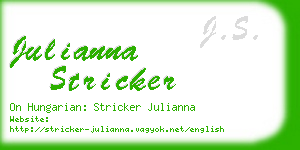 julianna stricker business card